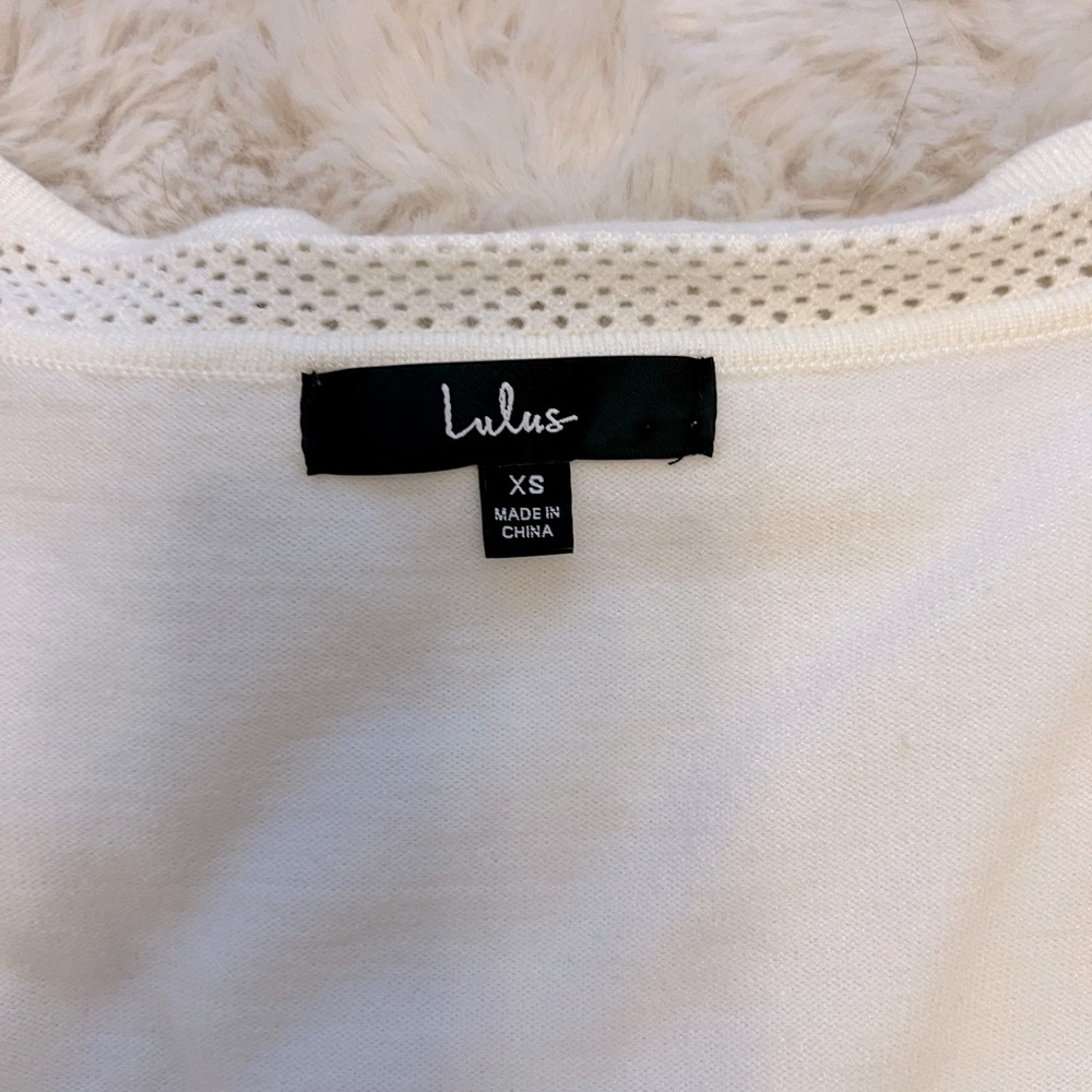 Lulus Pointelle Top - Picture 5 of 7